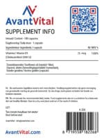 Vitamine D3 – 3000 IU AvantVital Next Valley 5